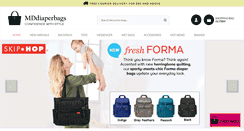 Desktop Screenshot of mddiaperbags.com