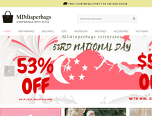 Tablet Screenshot of mddiaperbags.com